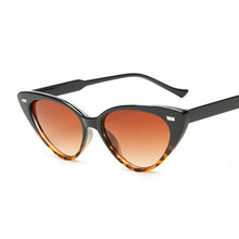 Load image into Gallery viewer, Sexy Cat Eye Sunglasses Women Brand Designer Small Triangle Vintage Sun Glasses Female Retro Cateye Eyewear Black