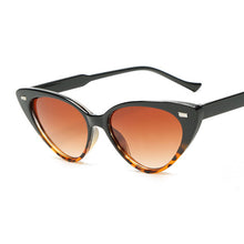 Load image into Gallery viewer, Sexy Cat Eye Sunglasses Women Brand Designer Small Triangle Vintage Sun Glasses Female Retro Cateye Eyewear Black
