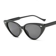 Load image into Gallery viewer, Sexy Cat Eye Sunglasses Women Brand Designer Small Triangle Vintage Sun Glasses Female Retro Cateye Eyewear Black