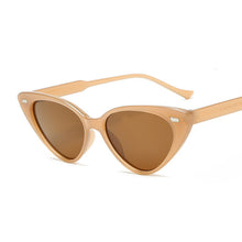 Load image into Gallery viewer, Sexy Cat Eye Sunglasses Women Brand Designer Small Triangle Vintage Sun Glasses Female Retro Cateye Eyewear Black