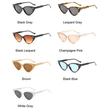 Load image into Gallery viewer, Sexy Cat Eye Sunglasses Women Brand Designer Small Triangle Vintage Sun Glasses Female Retro Cateye Eyewear Black