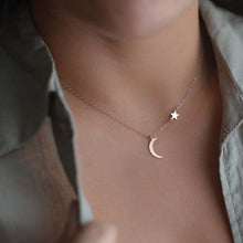 Load image into Gallery viewer, Sexy Crystal Heart Choker Necklace for Women Necklace Pendant Bohemian Moon Sta on neck Chocker Necklace Jewelry Gift