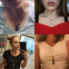 Load image into Gallery viewer, Sexy Crystal Heart Choker Necklace for Women Necklace Pendant Bohemian Moon Sta on neck Chocker Necklace Jewelry Gift