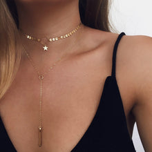 Load image into Gallery viewer, Sexy Crystal Heart Choker Necklace for Women Necklace Pendant Bohemian Moon Sta on neck Chocker Necklace Jewelry Gift