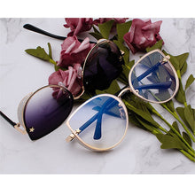 Load image into Gallery viewer, Sexy Ladies Cat Eye Women's Sunglasses  Rimless Brand Shades Glasses Female Sunglasses Oculos Vintage