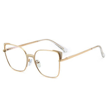 Load image into Gallery viewer, Sexy Leopard Women&#39;s Cat Eye Glasses Frame Design Oversized Decorative Glasses Woman Metal Anti Blue Light Spectacles