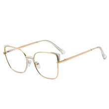 Load image into Gallery viewer, Sexy Leopard Women&#39;s Cat Eye Glasses Frame Design Oversized Decorative Glasses Woman Metal Anti Blue Light Spectacles