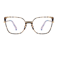 Load image into Gallery viewer, Sexy Leopard Women&#39;s Cat Eye Glasses Frame Design Oversized Decorative Glasses Woman Metal Anti Blue Light Spectacles