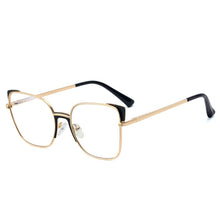 Load image into Gallery viewer, Sexy Leopard Women&#39;s Cat Eye Glasses Frame Design Oversized Decorative Glasses Woman Metal Anti Blue Light Spectacles