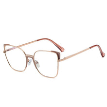 Load image into Gallery viewer, Sexy Leopard Women&#39;s Cat Eye Glasses Frame Design Oversized Decorative Glasses Woman Metal Anti Blue Light Spectacles