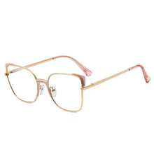 Load image into Gallery viewer, Sexy Leopard Women&#39;s Cat Eye Glasses Frame Design Oversized Decorative Glasses Woman Metal Anti Blue Light Spectacles