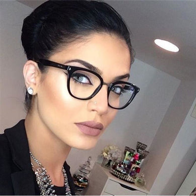 Sexy Purple Spectacle Frame Square Glasses Frame Clear Lens Myopia Nerd Black Sunglasses Fake Designer Eyeglasses Frames Women
