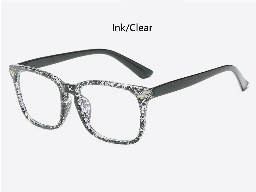 Sexy Purple Spectacle Frame Square Glasses Frame Clear Lens Myopia Nerd Black Sunglasses Fake Designer Eyeglasses Frames Women