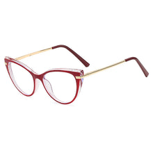 Load image into Gallery viewer, Sexy Red Cat Eye Glasses Frames Women Anti Blue Light Eyeglasses Computer Eyewear Optical Myopia Frame Spectacle Frames Unisex