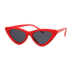 Load image into Gallery viewer, Sexy Red Cat Eye Sunglasses Women Shades Famous Brand  Designer Trendy Sun Glasses Female Small White Black Points