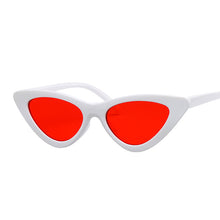 Load image into Gallery viewer, Sexy Red Cat Eye Sunglasses Women Shades Famous Brand  Designer Trendy Sun Glasses Female Small White Black Points