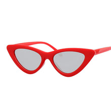 Load image into Gallery viewer, Sexy Red Cat Eye Sunglasses Women Shades Famous Brand  Designer Trendy Sun Glasses Female Small White Black Points