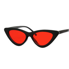 Load image into Gallery viewer, Sexy Red Cat Eye Sunglasses Women Shades Famous Brand  Designer Trendy Sun Glasses Female Small White Black Points