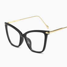 Load image into Gallery viewer, Sexy Red Eyeglasses Frame Women Cat Eye Glasses Clear Lens Sunglasses Frame Fashion Spectacles Oversized Eyewear Metal Legs
