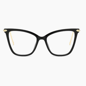 Sexy Red Eyeglasses Frame Women Cat Eye Glasses Clear Lens Sunglasses Frame Fashion Spectacles Oversized Eyewear Metal Legs