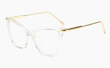 Load image into Gallery viewer, Sexy Red Eyeglasses Frame Women Cat Eye Glasses Clear Lens Sunglasses Frame Fashion Spectacles Oversized Eyewear Metal Legs