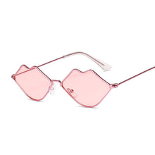 Carica l'immagine nel visualizzatore di Gallery, Occhiali da sole sexy con labbra rosse Occhiali da sole vintage hippie femminili per donne Festival Rave Party Occhiali da sole Occhiali da donna 