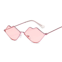 Carica l'immagine nel visualizzatore di Gallery, Occhiali da sole sexy con labbra rosse Occhiali da sole vintage hippie femminili per donne Festival Rave Party Occhiali da sole Occhiali da donna 