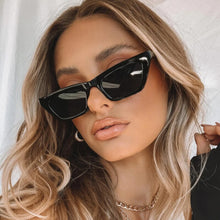Load image into Gallery viewer, Sexy Retro Cat Eye Sunglasses Women Trendy 2023 Brand Designer Small Black Green Vintage Rectangle Sun Glasses Female Traveling