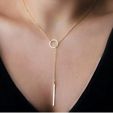Sexy Simple Necklace Metal Necklace Women Necklace Single Chain Gold Chic Gift