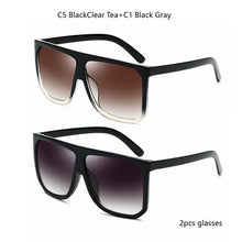 Load image into Gallery viewer, Sexy Square Sunglasses Women Fashion Brand Oversized Sun Glasses Female Black Brown Shades for Men Ladies Lunette Femme Oculos