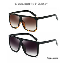 Load image into Gallery viewer, Sexy Square Sunglasses Women Fashion Brand Oversized Sun Glasses Female Black Brown Shades for Men Ladies Lunette Femme Oculos