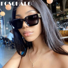Load image into Gallery viewer, Sexy Square Sunglasses Women Brand Oversized Sun Glasses Female Black Brown Shades for Men Ladies Lunette Femme Oculos