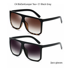 Load image into Gallery viewer, Sexy Square Sunglasses Women Fashion Brand Oversized Sun Glasses Female Black Brown Shades for Men Ladies Lunette Femme Oculos