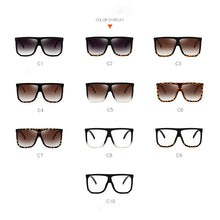 Load image into Gallery viewer, Sexy Square Sunglasses Women Fashion Brand Oversized Sun Glasses Female Black Brown Shades for Men Ladies Lunette Femme Oculos