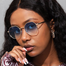 Load image into Gallery viewer, Sexy Vintage Polygon Sunglasses Women Brand Small Frame Sun Glasses Female Metal Gradient Retro Oculos De Sol Feminino