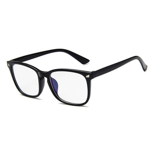 Sexy Vintage Spectacle Womens Square Glasses Frame Computer Gaming Clear Lens Anti-UV Anti Blue Light Rivet Eyeglasses man O327