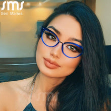 Load image into Gallery viewer, Sexy Women Cat Eye Anti Blue Light Optical Glasses Frames TR90 Computer Eyeglasses Blue Light Blocking Eyewear