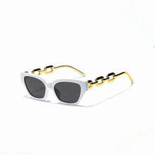 Load image into Gallery viewer, Sexy Women Cat Eye Sunglasses Brand Designer Small Metal Chain Sunglasses Vintage Sun Glasses Men Eyeglasses Trend Black Shades