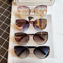 Load image into Gallery viewer, Sexy ladies Cat eye Women's sunglasses  Rimless Brand shades glasses female sunglasses oculos vintage