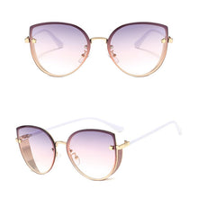 Load image into Gallery viewer, Sexy ladies Cat eye Women's sunglasses  Rimless Brand shades glasses female sunglasses oculos vintage