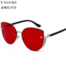 Load image into Gallery viewer, Sexy ladies Cat eye Women's sunglasses  Rimless Brand shades glasses female sunglasses oculos vintage