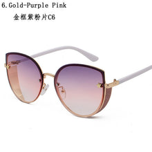 Load image into Gallery viewer, Sexy ladies Cat eye Women's sunglasses  Rimless Brand shades glasses female sunglasses oculos vintage