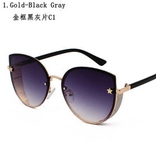 Load image into Gallery viewer, Sexy ladies Cat eye Women's sunglasses  Rimless Brand shades glasses female sunglasses oculos vintage