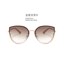 Load image into Gallery viewer, Sexy ladies Cat eye Women's sunglasses  Rimless Brand shades glasses female sunglasses oculos vintage