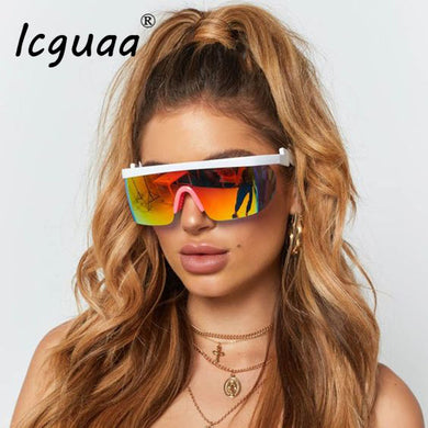 Sexy woman 2023 Onepiece Sunglasses women  Oversized sunglasses women sun glasses men ladies shades oculos de sol