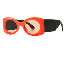 Load image into Gallery viewer, Shades Women's Glasses  Brand Big Frame Vintage Square Sunglasses Green Popular Oval Sunglasses UV400