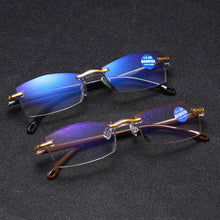 Carica l&#39;immagine nel visualizzatore di Gallery, Shatar 2023 Rimless Reading Glasses Men Trend Looks Young And Anti-blue Light Lightweight Prescription Glasses