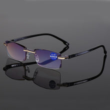 Carica l&#39;immagine nel visualizzatore di Gallery, Shatar Anti Blue Light Ultra Light Diamond Trimming Reading Glasses For Men Women Comfortable Anti Fatigue Prescription Glasses