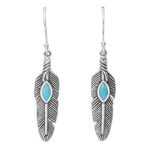 Vintage Hollow Dangle Earrings Fringed Feather Long Earring Silver Plated Bohemian Earring For Women Fashion Jewelry