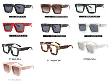 Carica l'immagine nel visualizzatore di Gallery, Shield Square Sunglasses Mens 2023  Designer Sun Glasses Female Brand Designe Gradient Color Eyeglasses Oculos UV400